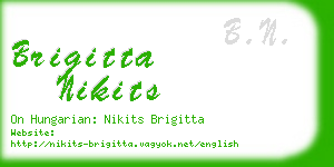 brigitta nikits business card